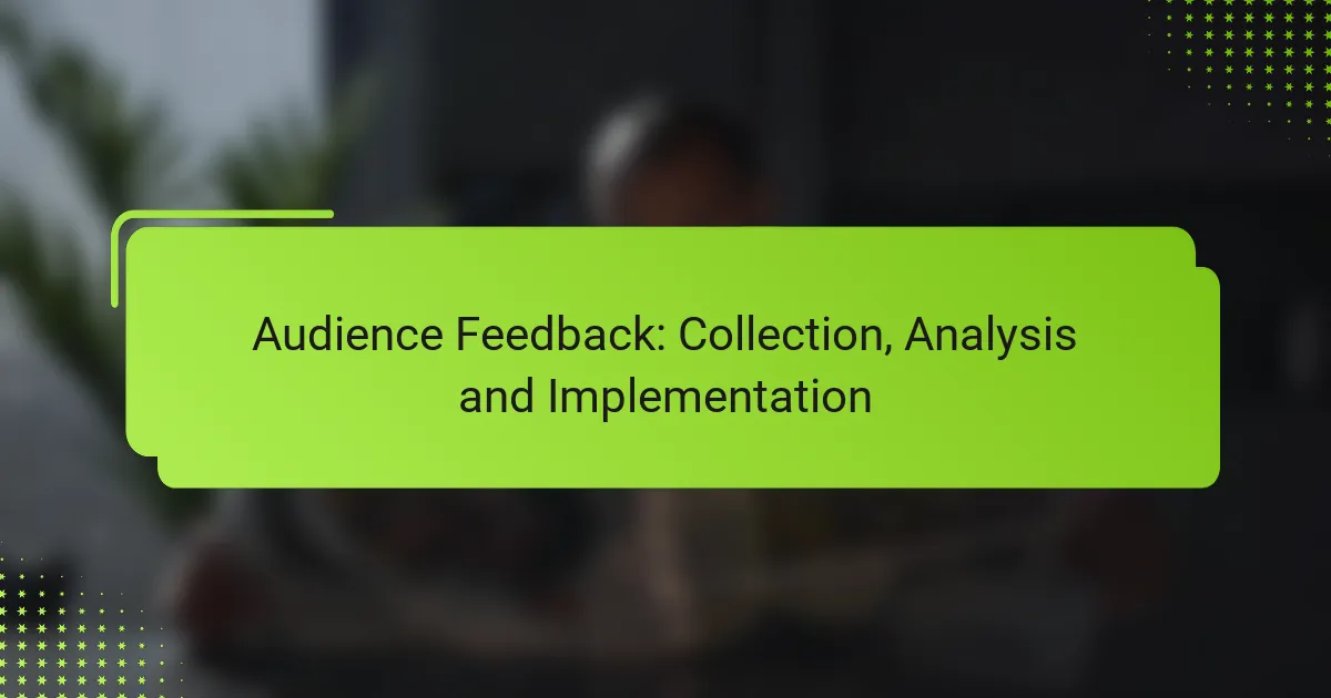 Audience Feedback: Collection, Analysis and Implementation